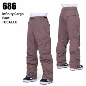 686 シックスエイトシックス ウェア INFINITY INS CARGO PNT 23-24 TOBACCO メンズ パンツ スノーボード ロクハチ