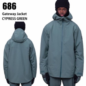 686 シックスエイトシックス ウェア GLCR GATEWAY SHELL JKT 23-24 CYPRESS GREEN メンズ ジャケット スノーボード ロクハチ