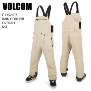 VOLCOM ボルコム G1352403 RAIN GORE BIB OVERALL KST 23-24 ボードウェア メンズ パンツ ビブ ゴアテックス スノーボード