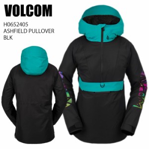 VOLCOM ボルコム H0652405 ASHFIELD PULLOVER BLK 23-24 ボードウェア レディース ジャケット スノーボード