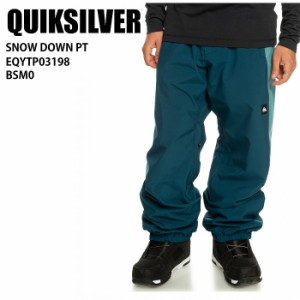 QUIKSILVER クイックシルバー EQYTP03198 SNOW DOWN PT BSM0 23-24 ボードウェア メンズ パンツ スノーボード