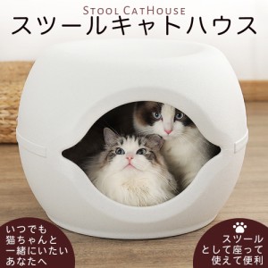 キャットハウス スツール 猫 小型犬 ハウス ペットハウス 椅子 ペット用ハウス おしゃれハウス 耐荷重120KG