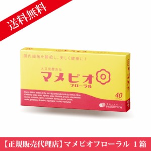 最安値挑戦中！ 大豆発酵食品 マメビオフローラル 40粒　土壌菌カプセル 黒糖 エクオール［メール便 送料無料］