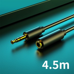 【4.5m】延長ケーブル 3.5mm 音声プラグ 3極 高品質 高音質