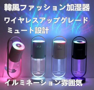  LEDライトUSB加湿器 卓上 オフィス 加湿器 室内 小型 USB ミニ加湿器 超静音 アロマライト