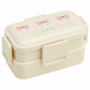 弁当箱 大人 子供 二段 仕切り 食洗機 レンジ 対応 小学生 600ml かわいい スケーター PFLW4AG 抗菌【レディース 4点ロック お弁当箱 ド