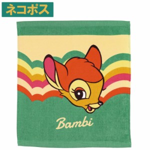 ウォッシュ タオル 34×37cm キャラクター 子供 TOW35 スケーター ディズニー レトロ バンビ 男の子 女の子 Disney【タオル ハンカチ ポ