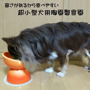 ペット 食器 犬用 食器台 食器皿 陶器 製 えさ皿 餌入れ おしゃれ エサ台 餌台 超小型犬 CHOB1 スケーター【ペット 犬 フードボウル フー