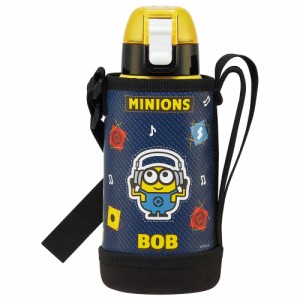 カバー付き 直飲み 水筒 600ml　保冷専用  KSTCH6 スケーター【ミニオンズ ミニオン minion 男の子 女の子 ダイレクト ボトル 保冷 かわ