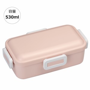 弁当箱 大人 一段 仕切り 食洗機 レンジ 対応 抗菌 日本製 容量 530ml スケーター PFLB6AG ロック【レディース ４点ロック お弁当箱 ドー