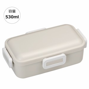 弁当箱 大人 一段 仕切り 食洗機 レンジ 対応 抗菌 日本製 容量 530ml スケーター PFLB6AG ロック【レディース ４点ロック お弁当箱 ドー