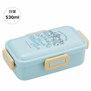 弁当箱 大人 一段 仕切り 食洗機 レンジ 対応 抗菌 日本製 容量 530ml スケーター PFLB6AG ロック【レディース 4点ロック お弁当箱 ドー