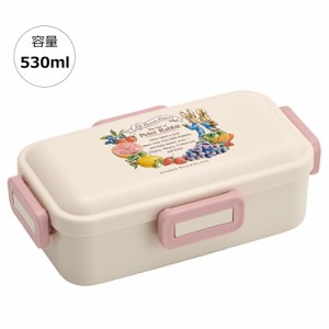 弁当箱 大人 一段 仕切り 食洗機 レンジ 対応 抗菌 日本製 容量 530ml スケーター PFLB6AG ロック【レディース ４点ロック お弁当箱 ドー