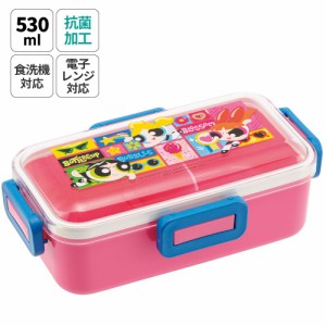 弁当箱 大人 一段 仕切り 食洗機 レンジ 対応 抗菌 日本製 容量 530ml スケーター skater PFLB6AG ロック パワーパフガールズ グッズ【レ