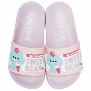 キッズ シャワー サンダル 18cm 18 子供 こども かわいい 夏 海 ビーチ スケーター skater SDSH18 Sweet Bear クマ くま 女の子 女子【プ