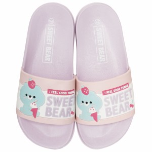 キッズ シャワー サンダル 20cm 20 子供 こども かわいい 夏 海 ビーチ スケーター skater SDSH20 Sweet Bear クマ くま 女の子 女子【プ