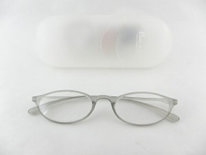 [BelleetClaire 老眼鏡] ベルエクレール 老眼鏡  92341-フィッツ-グレー+1.00 新品  めがね メガネ ケース付 贈り物 レディース 灰 正規