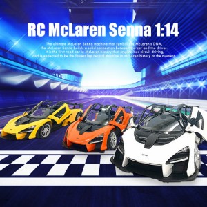 物流倉庫出荷 ラジコン ラジコンカー 子供 [ RCマクラーレン セナ 1:14 イエロー オレンジ ホワイト ] くるま 車 フルファンクション ラ