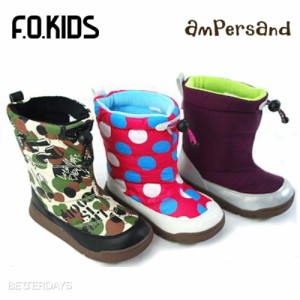 【SALE／20%OFF】ブーツ キッズ FOインターナショナル ampersand アンパサンド キッズ ボア トドラー防寒 子供服ブランド 19cm