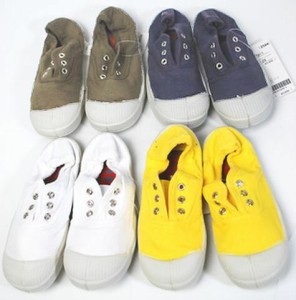 【アウトレット】キッズ スニーカー BENSIMON ベンシモン キャンバス デッキシューズ TENNIS ELL 14cm-22cm ジュニア 靴 パリジェンヌご