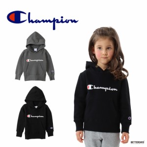 パーカー キッズ チャンピオン キッズ フーデッドスウェットシャツ 長袖 ベーシック ジュニア 子ども 子供服 Champion Kids HOODED SWEAT