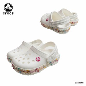 サボ キッズ サンダル クロックス CROCS クロッグ ガールズ トドラー【国内正規品】ビーズ 13-17.5cm