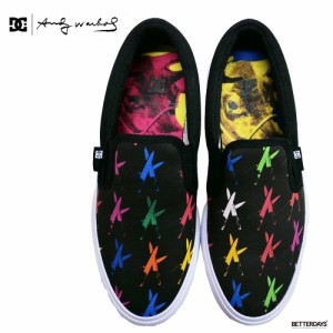 スリッポン スニーカー メンズ レディース DCシューズ DC SHOES アンディウォーホール AW MANUAL SLIP-ON 【国内正規品】