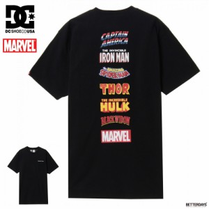 Tシャツ メンズ レディース 半袖 DCシューズ マーベル MARVEL BACK TITLE SS