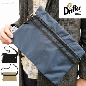 サコッシュ メンズ レディース ドリフター Drifter SACOCHE PACK CLOTH ”Hopewell” MIDNIGHT パッククロス ホープウェル 店頭受取対応