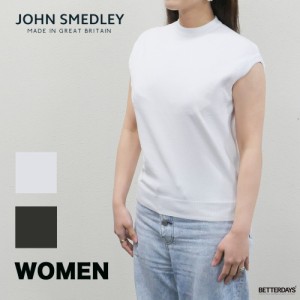 ノースリーブ ニット ジョンスメドレー レディース クルーネック  ベスト コモンフィット シーアイランドコットン JOHN SMEDLEY NEW COMM