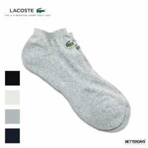 ソックス メンズ レディース 靴下 ラコステ 刺繍 ロゴ スニーカー丈  LACOSTE 22.0-24.0cm 25.0-27.0cm 【国内正規品】