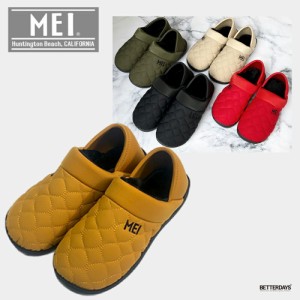 モックシューズ メンズ MEI メイ キルティング スリッポン バブーシュ ルームシューズ MEN 靴