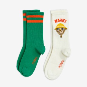 ソックス キッズ ベビー ミニロディーニ  2足セット 【国内正規品】 mini rodini HIKE SOCKS 2-PACK