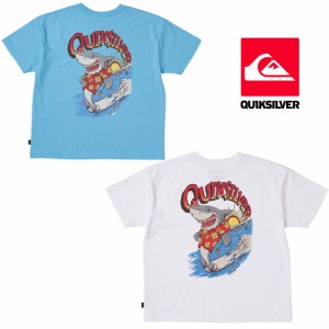 Tシャツ ロゴプリント シャーク サメ キッズ クイックシルバー QUIKSILVER RUSHING BACK ST KIDS