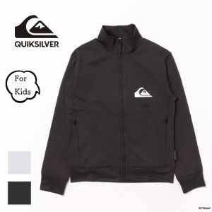 ハイネックラッシュガード 長袖 水着 キッズ クイックシルバー QUIKSILVER M&W ZIP STAND YOUTH 