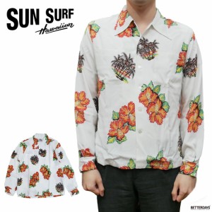 アロハシャツ 長袖 メンズ サンサーフ DUKE KAHANAMOKU SPECIAL EDITION TROPICAL VIEW (LONG SLEEVE) ALOHA SHIRTS SUN SURF ヴィンテー