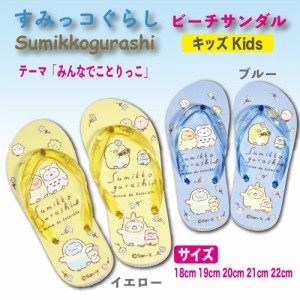 ビーチサンダル キッズ ジュニア 子供 すみっコぐらし 「みんなでことりっこ」 送料無料