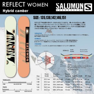 スノーボード SALOMON サロモン REFLECT WOMEN 2024. ツイン ハイブリッド キャンバー ＊オプション購入でバインセット＊取付無料！