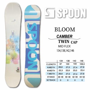 スノーボード スノボー 板 SPOON BLOOM 2024 モデル レディス キャンバー