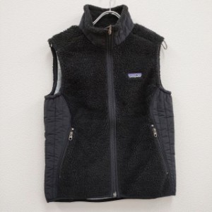 patagonia フリースボアベスト 23080F6 サイズS ベスト ブラック レディース パタゴニア【中古】3-1220T♪