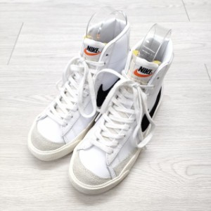 NIKE BLAZERMID77 VINTAGE 定価12100円 23cm ハイカット スニーカー ホワイト ブラック レディース ナイキ【中古】4-0318G◎