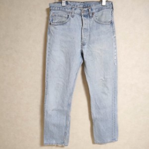 Levi’s 501 USA製 W31 L30 デニムパンツ ライトブルー メンズ リーバイス【中古】4-0115G△