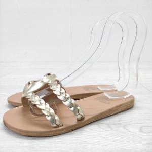 ANCIENT GREEK SANDALS シューズ サイズ35 サンダル ベージュ ゴールド レディース エンシェントグリークサンダルズ【中古】3-0714S☆