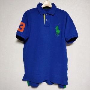 POLO RALPH LAUREN ビッグポニー 半袖 ポロシャツ ブルー メンズ ポロ・ラルフローレン【中古】3-0617S∞