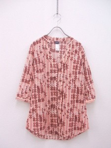 patagonia Sedum Pullover Tunic チュニック ブラウス ピンク ホワイト レディース パタゴニア【中古】2-0726M▲