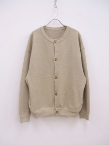 crepuscule MOSS STITCH CREW CARDIGAN 定価20900円 カーディガン ベージュ メンズ クレプスキュール【中古】2-0706M♪