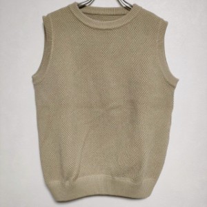 crepuscule MOSS STITCH VEST 1901-007W ニットベスト ニット ベージュ レディース クレプスキュール【中古】3-1221M∞