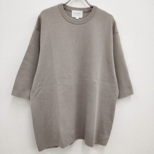 STILL BY HAND 新品 KN03221 サイズ50 トープ ミラノリブニットTシャツ 半袖 定価15400円 ベージュ メンズ スティルバイハンド【中古】4-