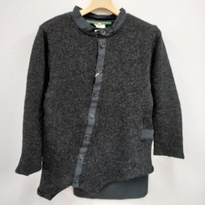 Paul Harnden mens knit cardigan サイズM ニット カーディガン チャコールグレー メンズ ポールハーデン【中古】4-0105T☆