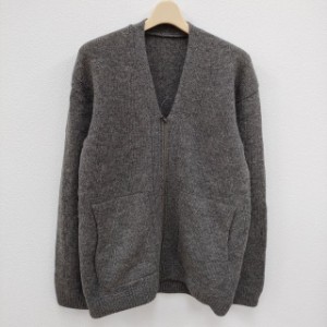 crepuscule Whole Garment V/N Zip Cardigan 1703-009 サイズ1 ジップ ニット カーディガン グレー メンズ クレプスキュール【中古】4-01